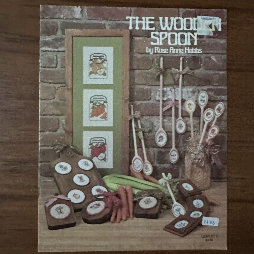 Busy Hands Needlework Design Cross Stitch Leaflet 3 The Wooden Spoon 1980